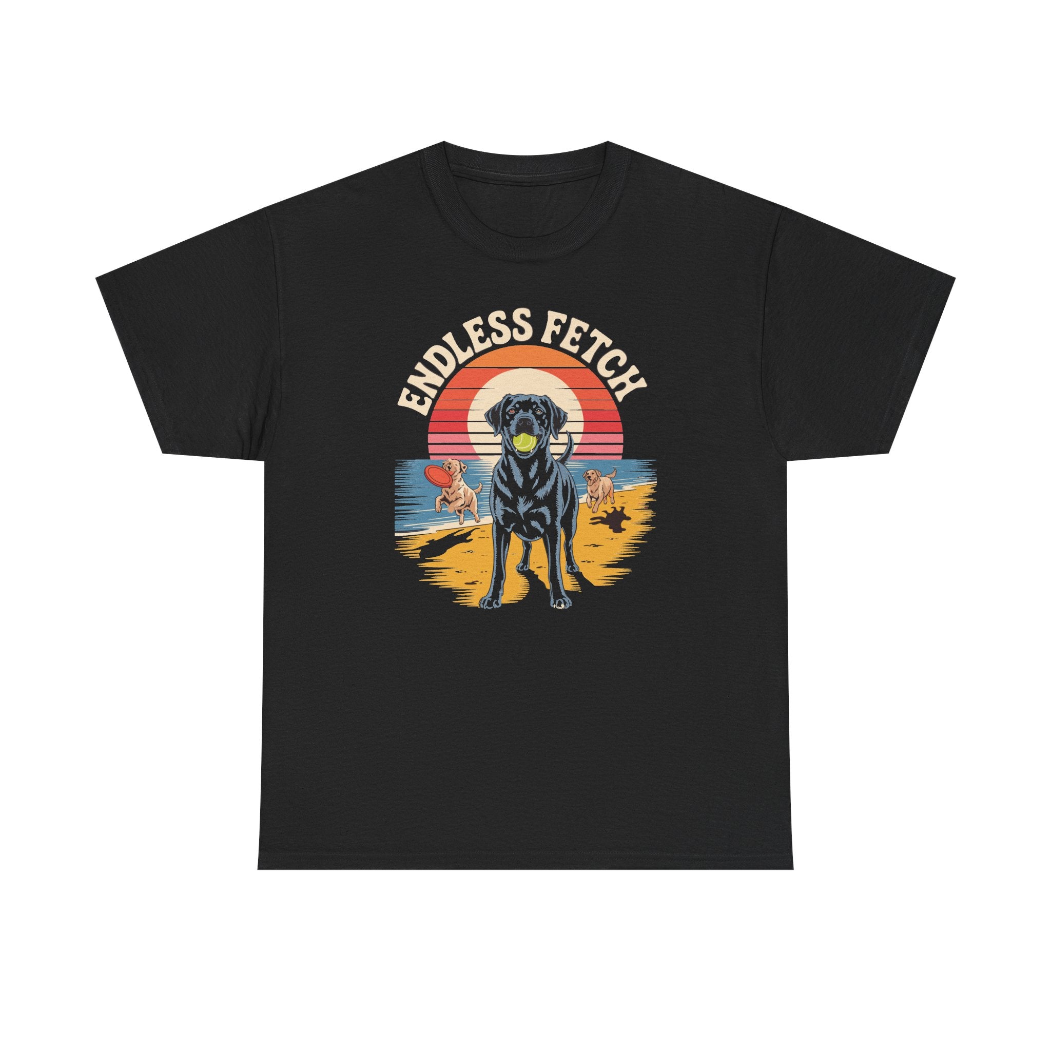Endless Fetch Dogs Beach Fun Labrador Lover T-Shirt