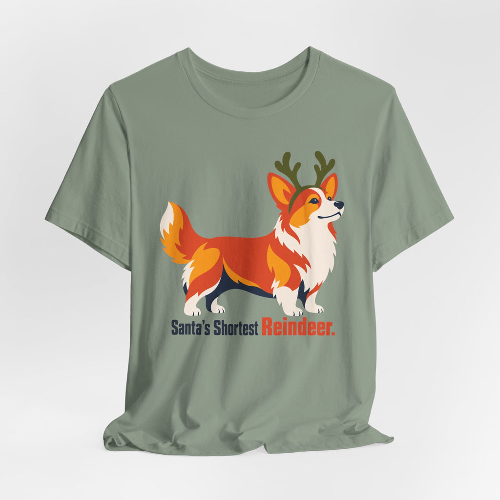 Santas Shortest Reindeer Corgi T-Shirt