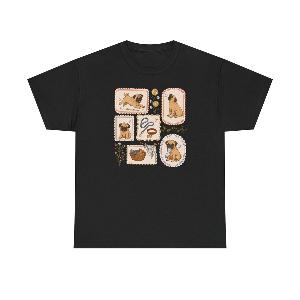Cute Pug Dog Collage T-Shirt