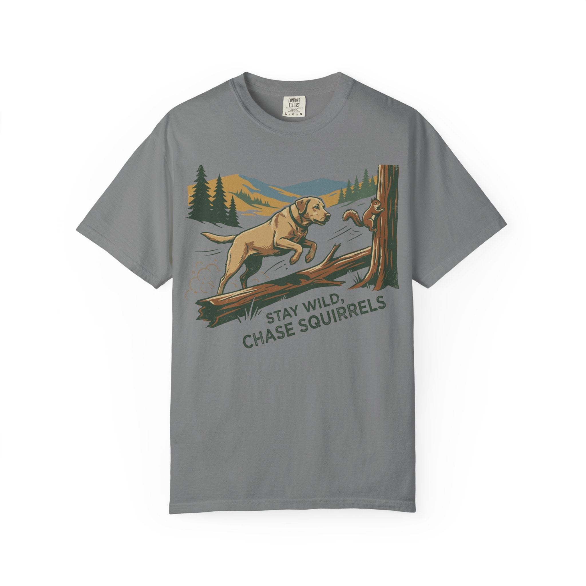 Stay Wild Lab and Squirrel T-Shirt