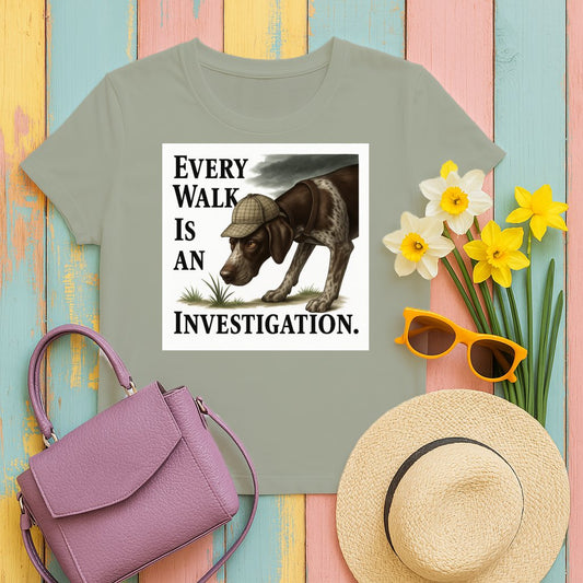 Every Walk Is An Investigation Dog T-Shirt product
