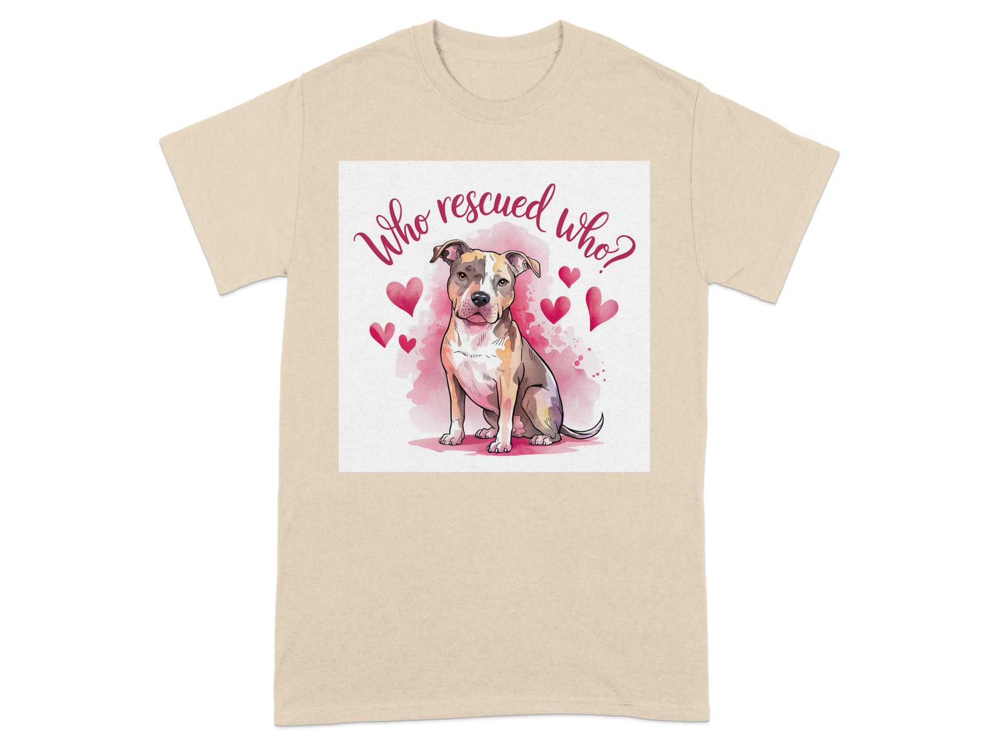 Who Rescued Who Heart Dog Lover T-shirt product type