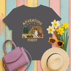 Adventure Buddy Corgi Camping Graphic Shirt product type
