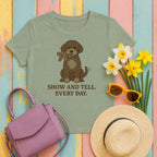 lagotto romagnolo show-and-tell tee flat lay hero