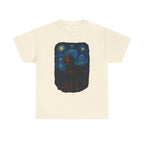 Gordon Setter With Starry Night Van Gogh Style Artwork T-Shirt
