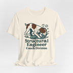 Brittany Spaniel Structural Engineer, Couch Division Tee