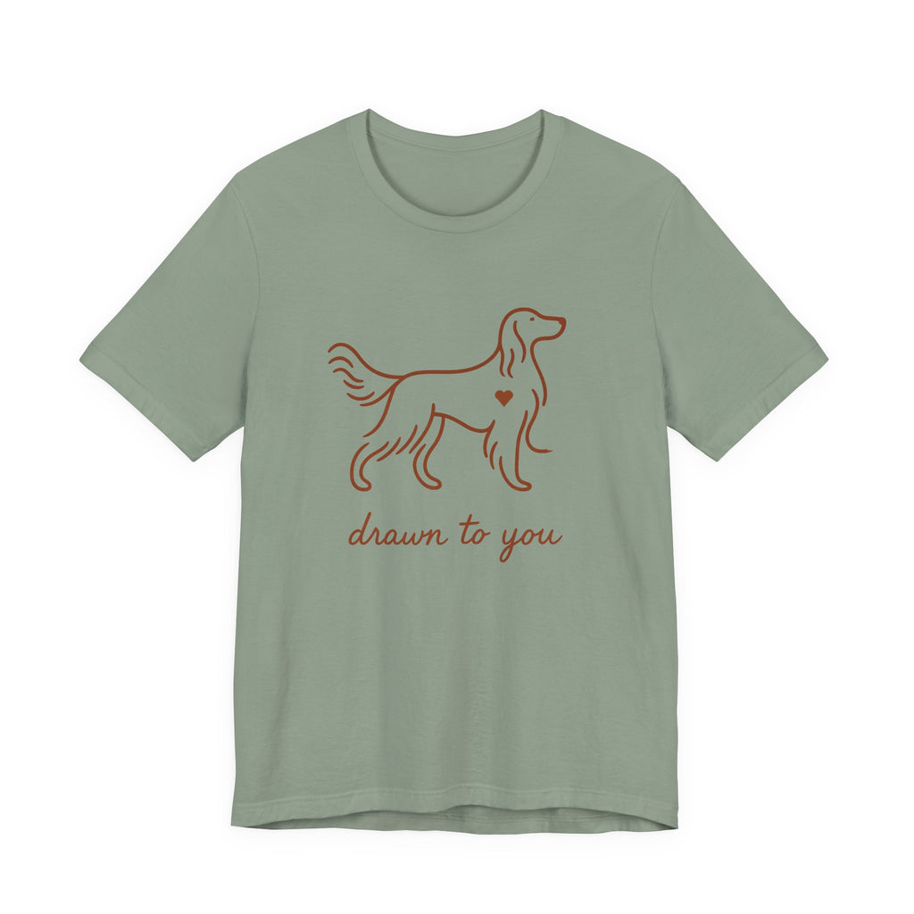 Irish Setter Drawn to You Line Art Tee