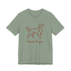 Irish Setter Drawn to You Line Art Tee