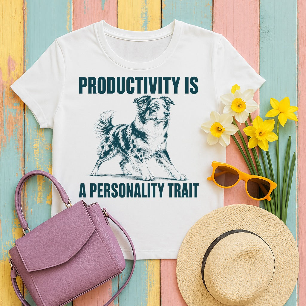 productivity-trait-aussie tee flat lay hero v8