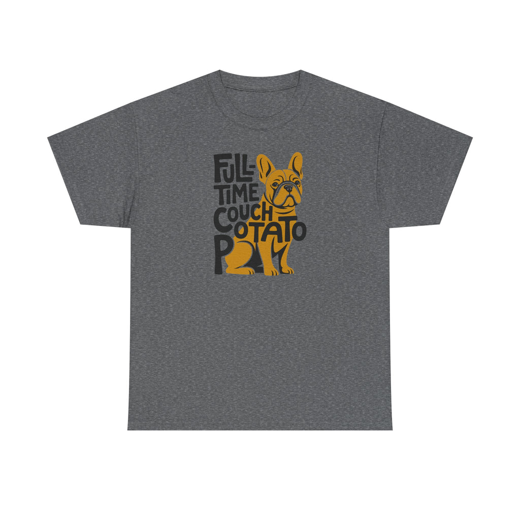 Frenchie Couch Potato Graphic T-shirt