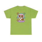 Adorable English Bulldog with Rainbow T-Shirt