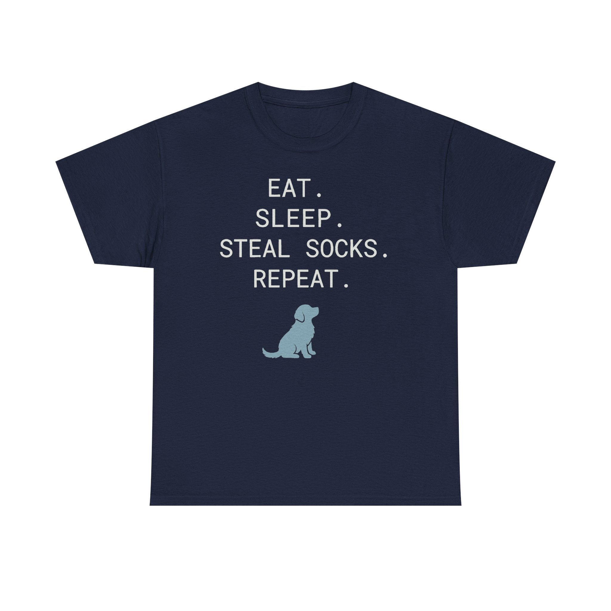 Golden Retriever Code: Eat, Sleep, Steal Socks T-Shirt
