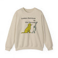 Golden Retriever vs. The Vacuum Sweatshirt in Sand