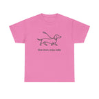 Dachshund Stroll Minimalist t-shirt, view 7