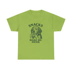 Snacks Make Me Nicer Dog with Beagle T-Shirt