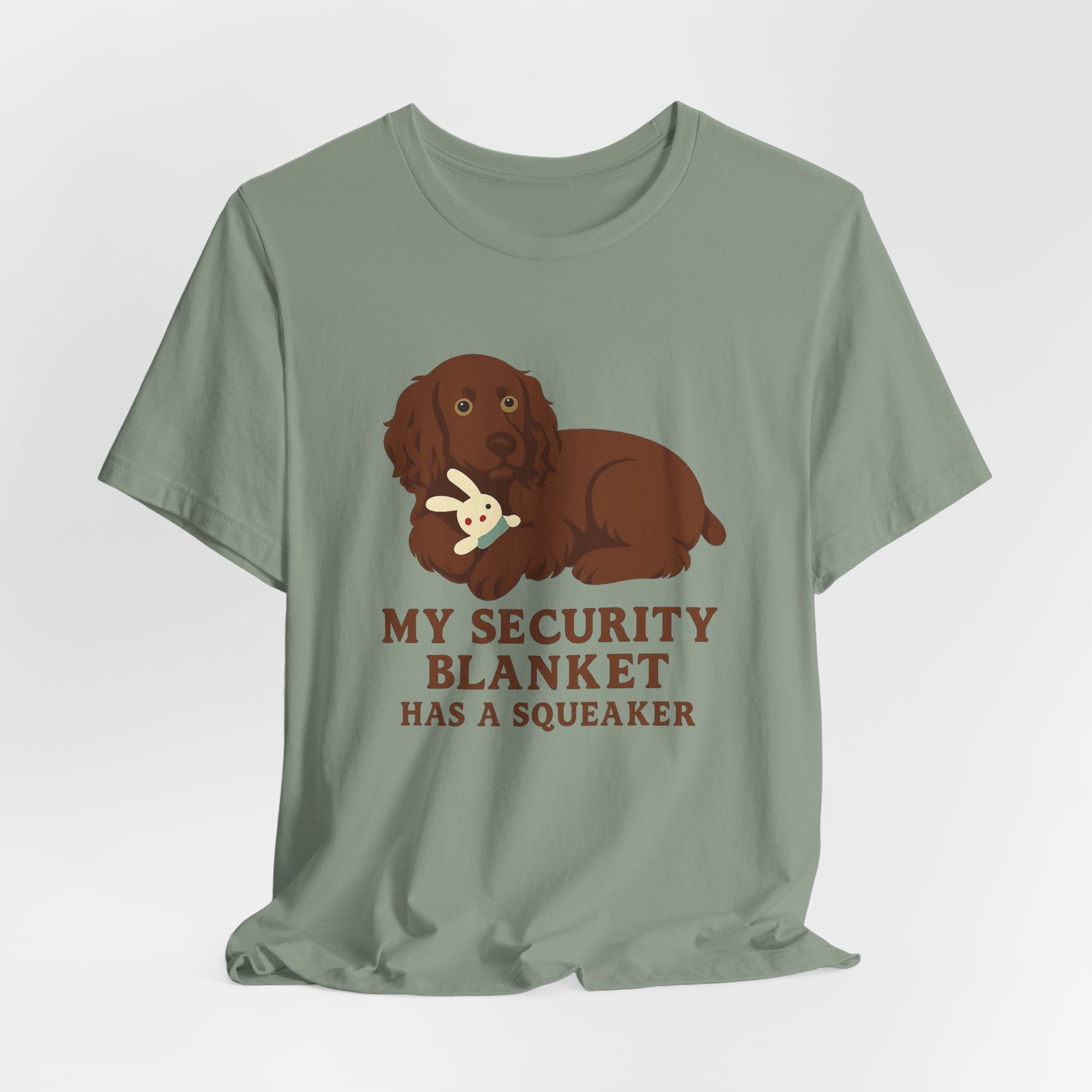 Boykin Spaniel Security Blanket Has a Squeaker Tee