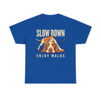 Slow Down, Enjoy Walks Basset Hound T-Shirt