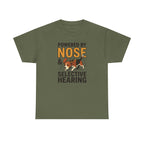 Powered By Nose & Selective Hearing Beagle T-Shirt