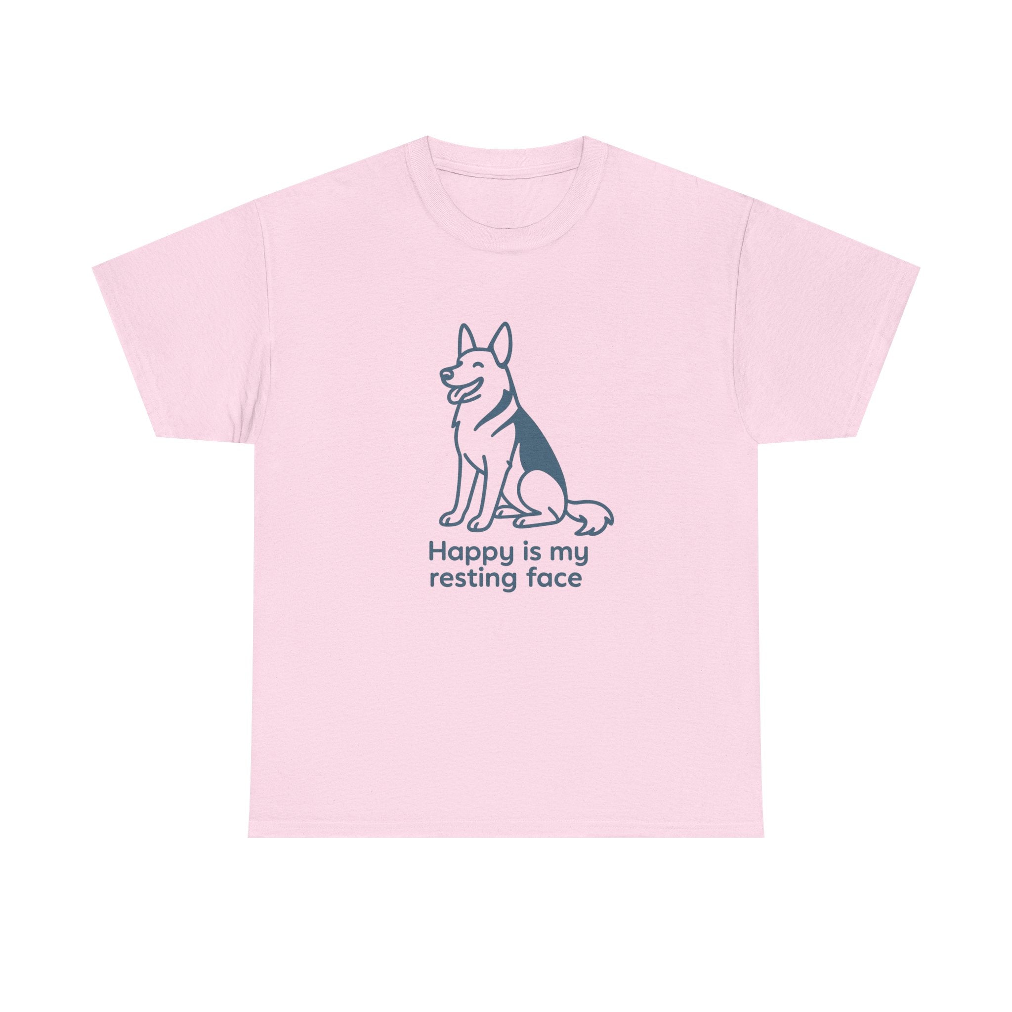 Happy Is My Resting Face - Funny German Shepherd Tee