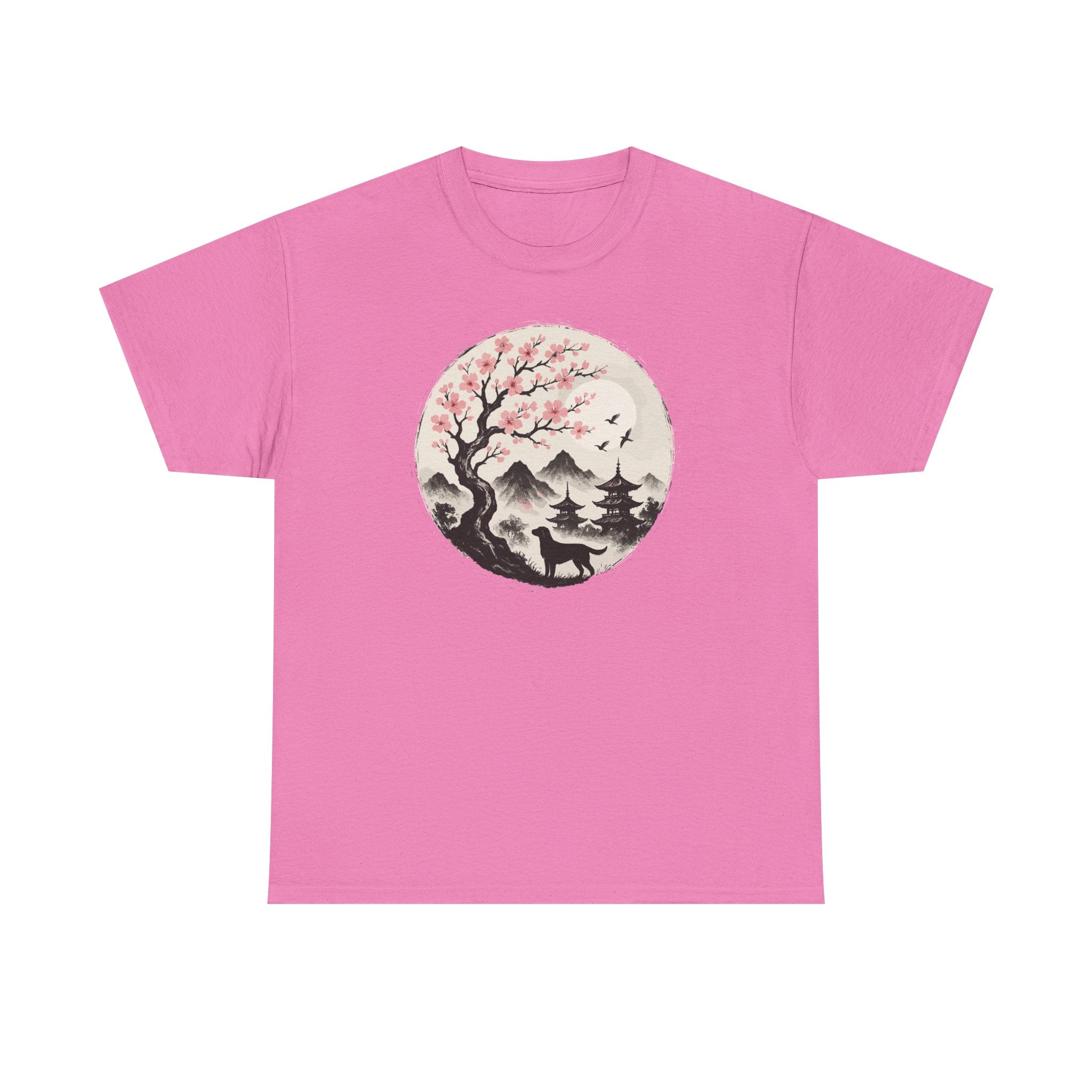 Labrador Under Cherry Blossoms T-Shirt