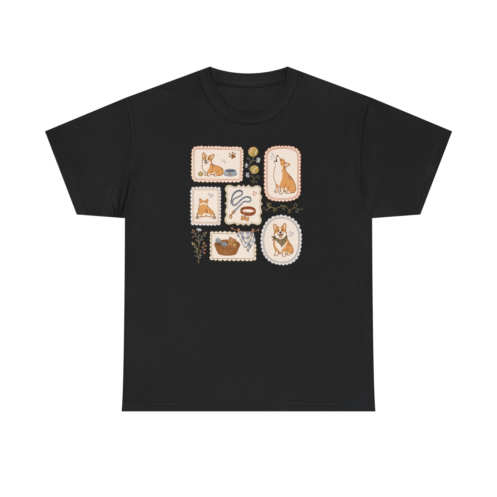 Cozy Corgi Vignettes T-Shirt