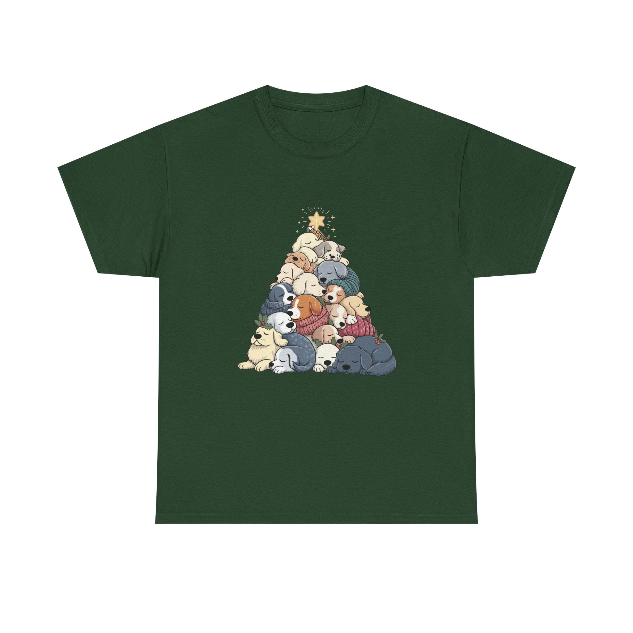 Sleeping Dogs Stacked Christmas Tree T-Shirt