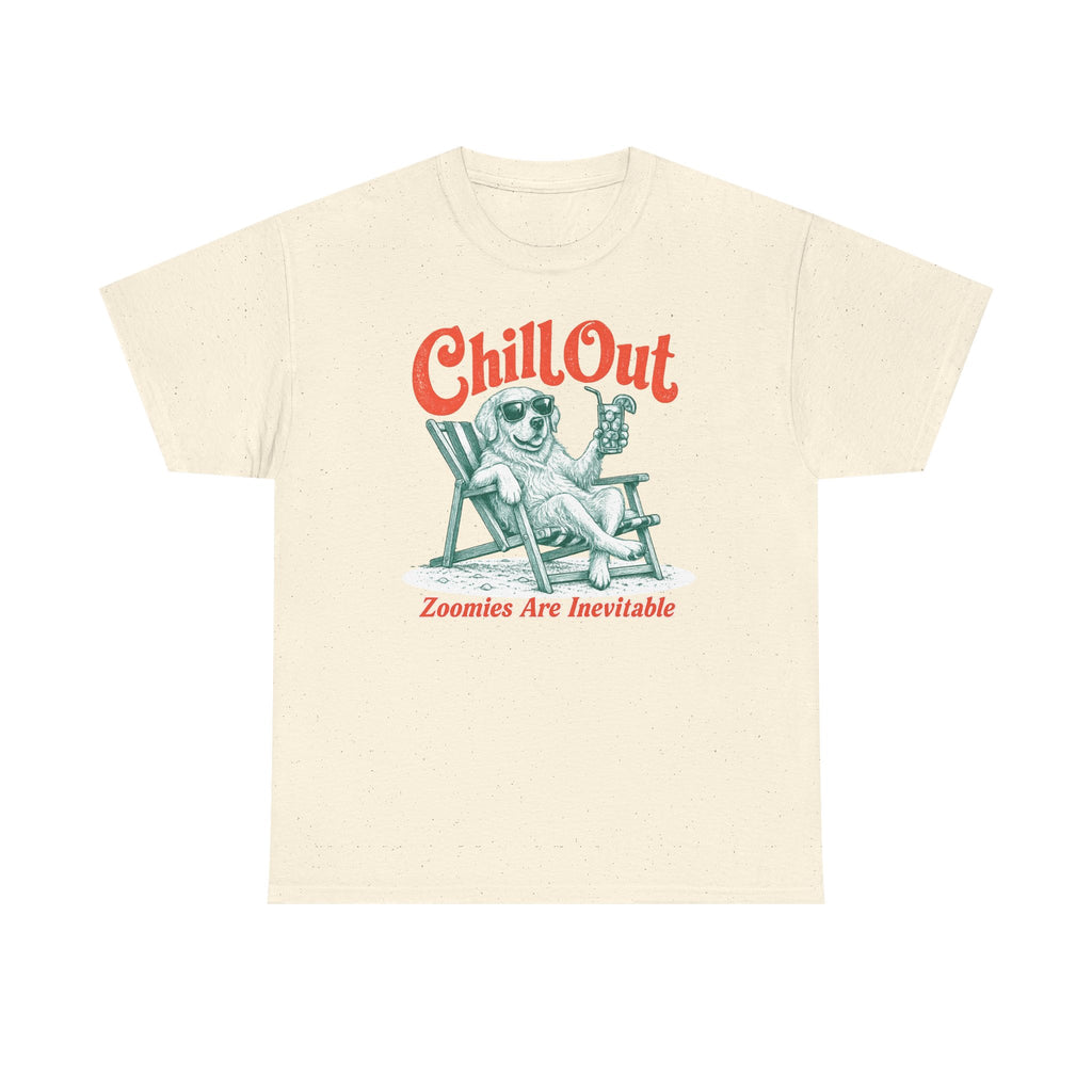 Chill Out Golden Retriever Humor T-shirt