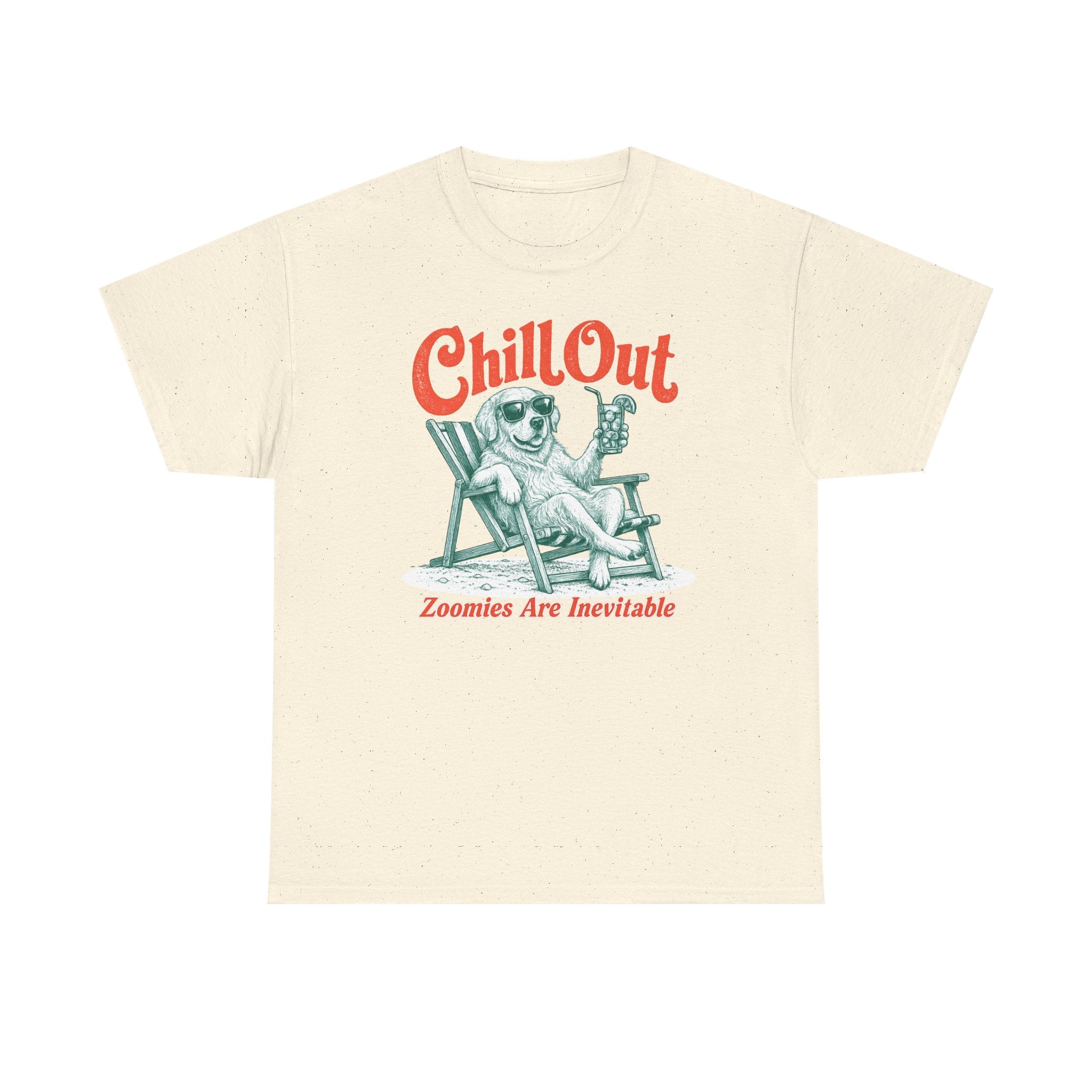Chill Out Golden Retriever Humor T-shirt