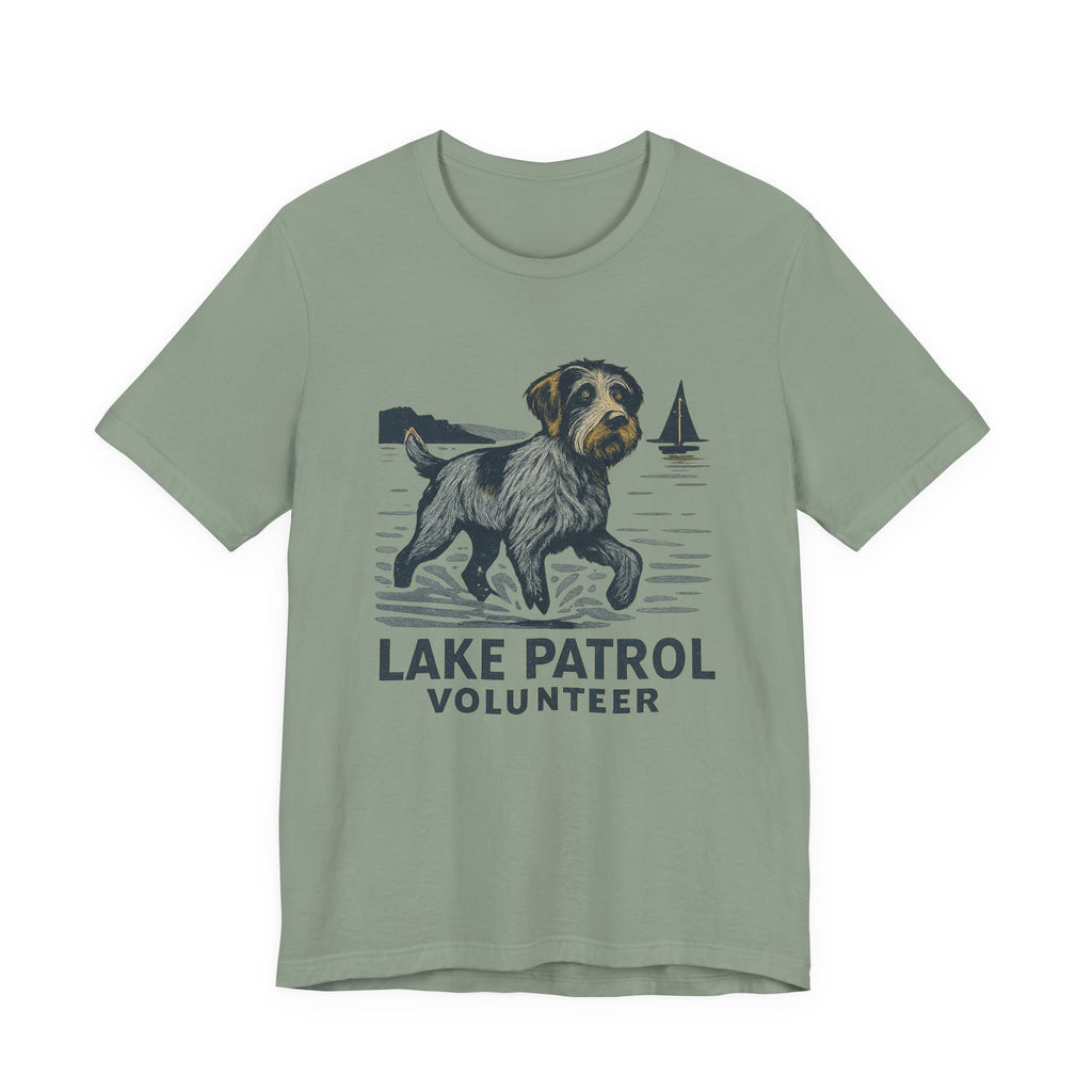 Wirehaired Pointing Griffon Lake Patrol Volunteer Tee