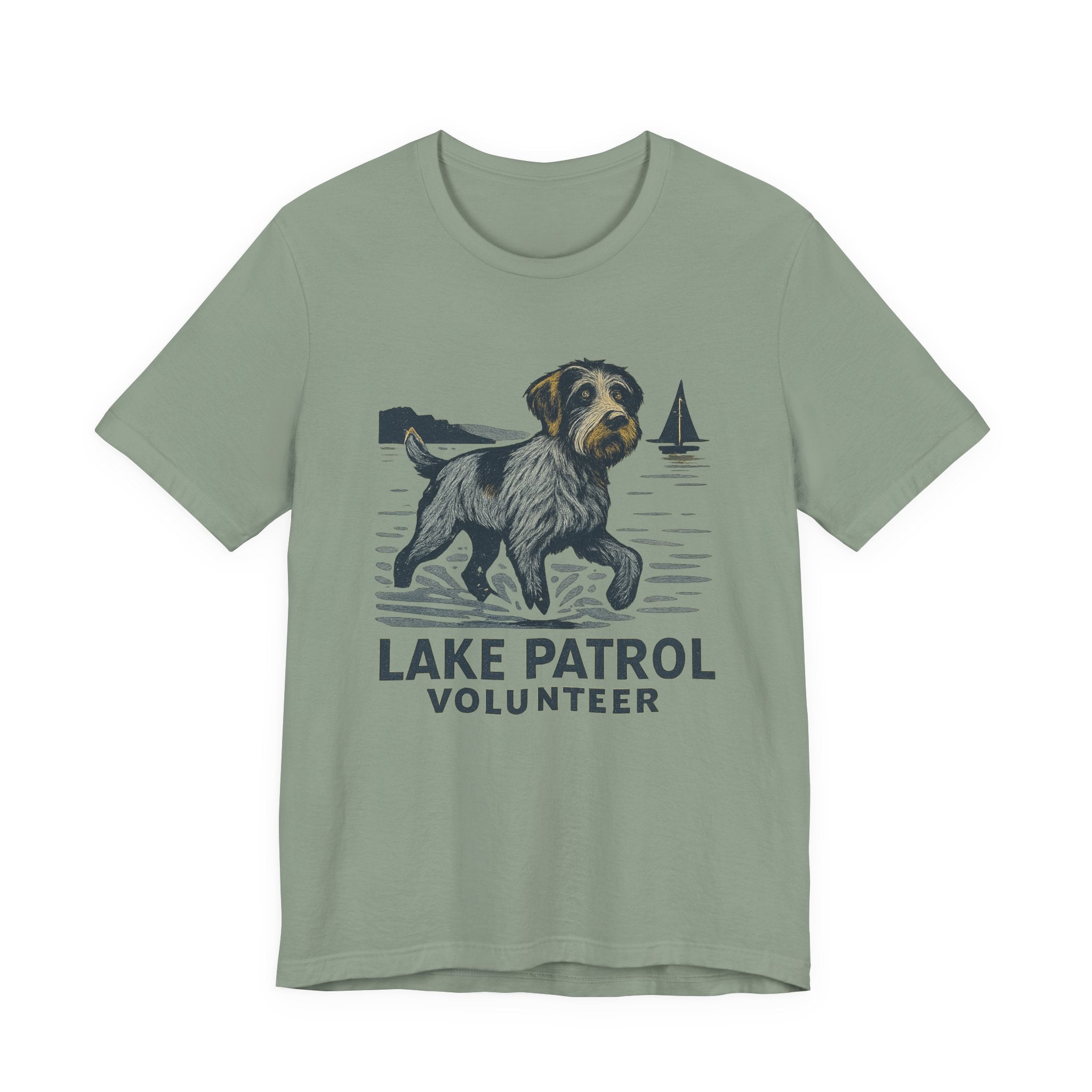 Wirehaired Pointing Griffon Lake Patrol Volunteer Tee