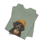 Engraved Labrador Iced Coffee T-Shirt