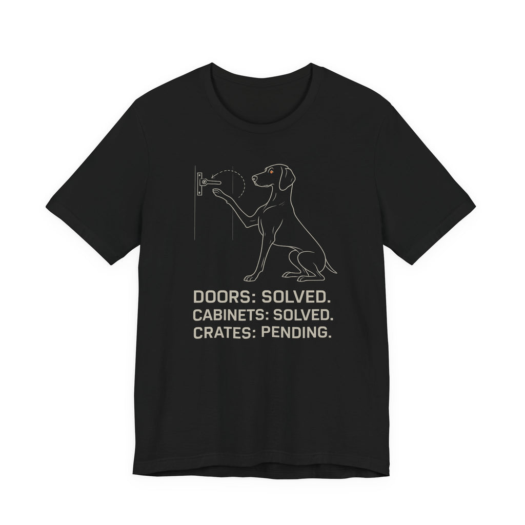 Weimaraner Doors Solved Tee