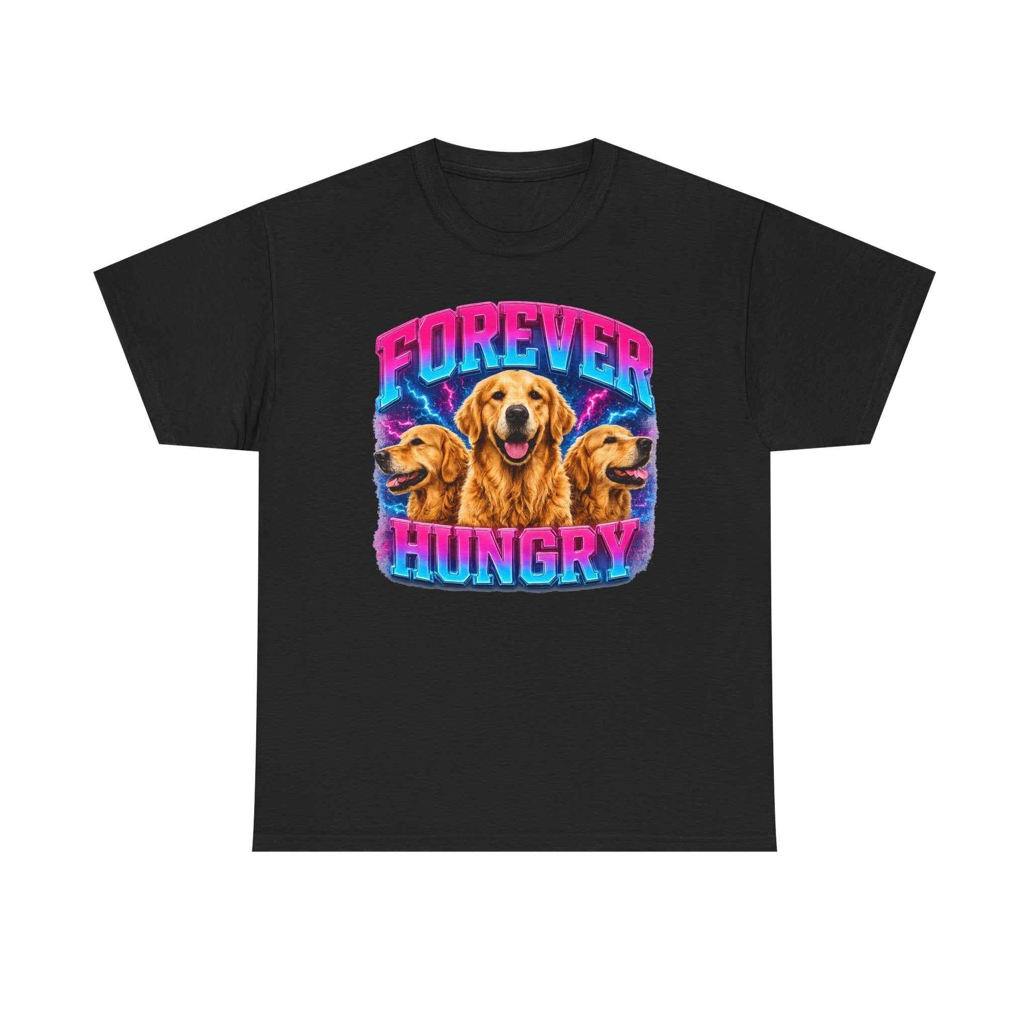 Forever Hungry Golden Retriever Graphic T-shirt