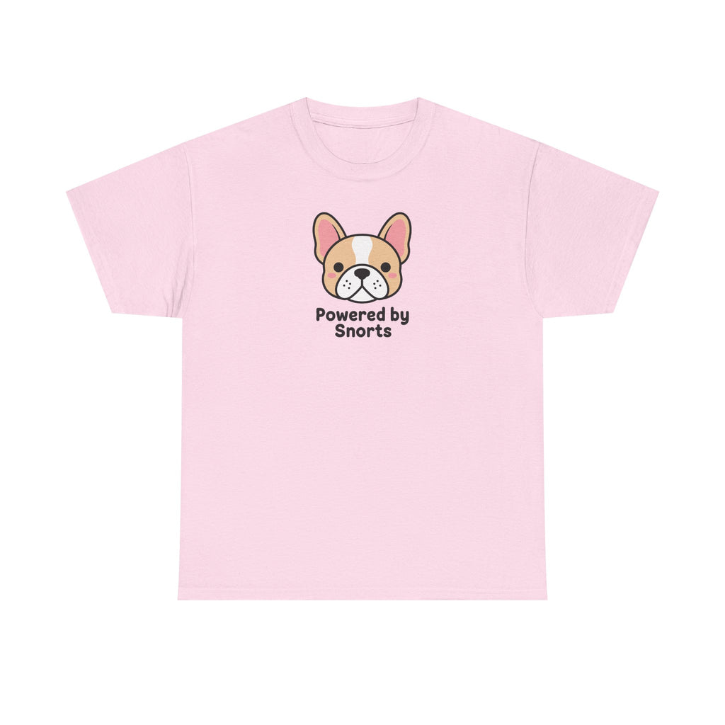 Powered By Snorts Cute French Bulldog T-Shirt