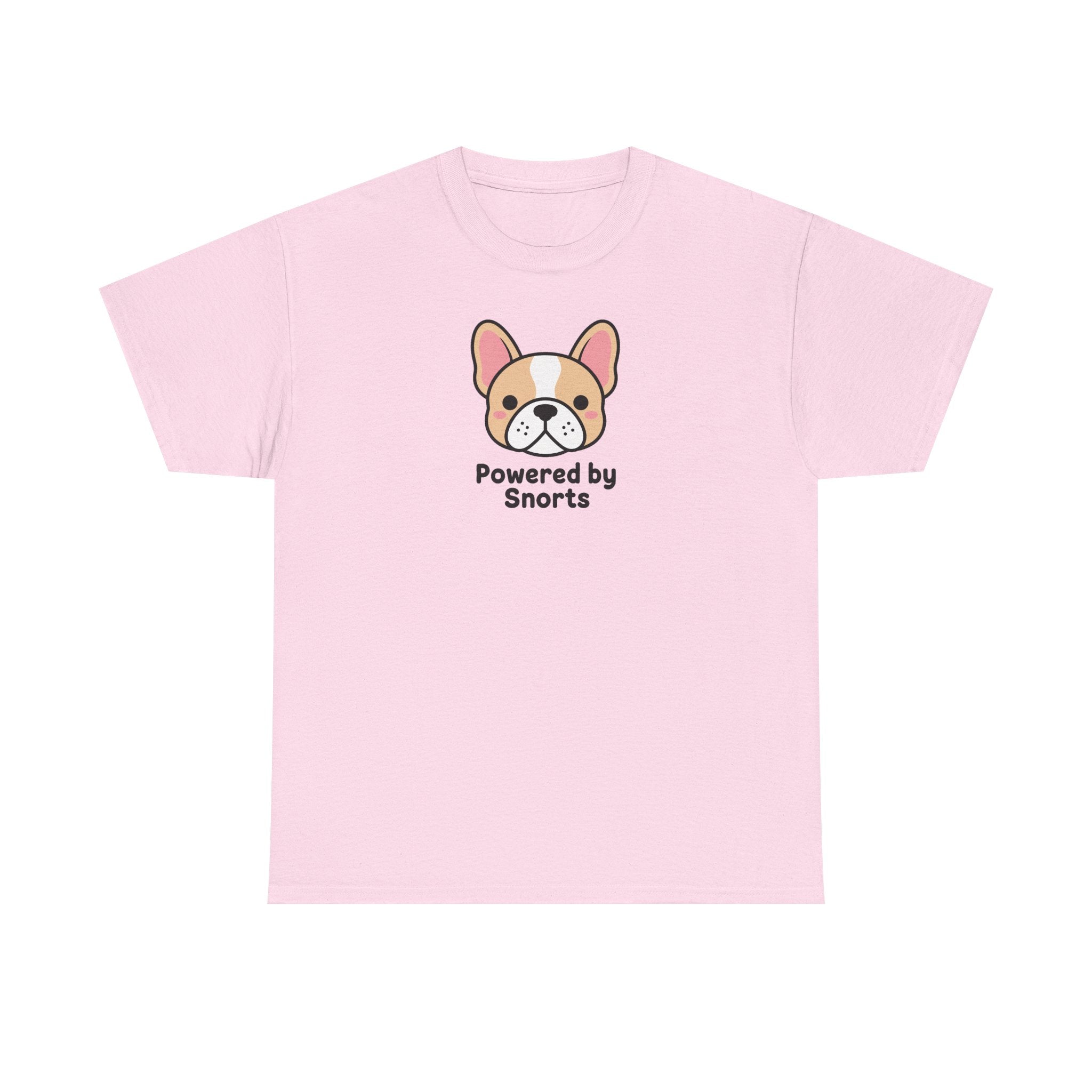 Powered By Snorts Cute French Bulldog T-Shirt