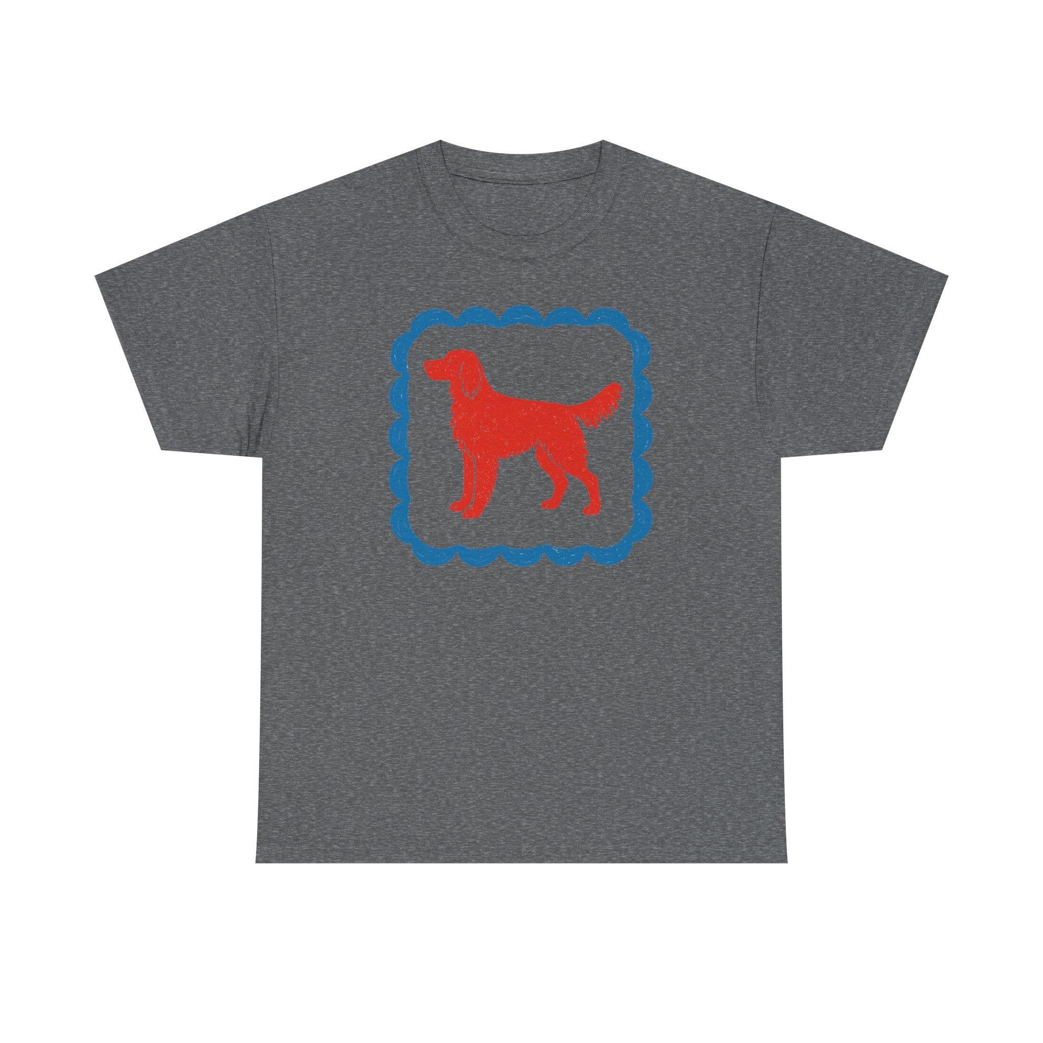 A Red Gordon Setter in Blue Frame Graphic T-Shirt