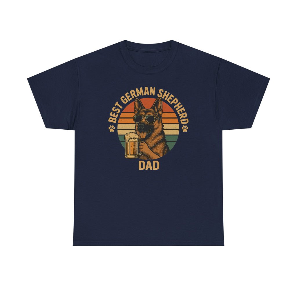 Best German Shepherd Dad Beer Lover Gift Funny T-Shirt