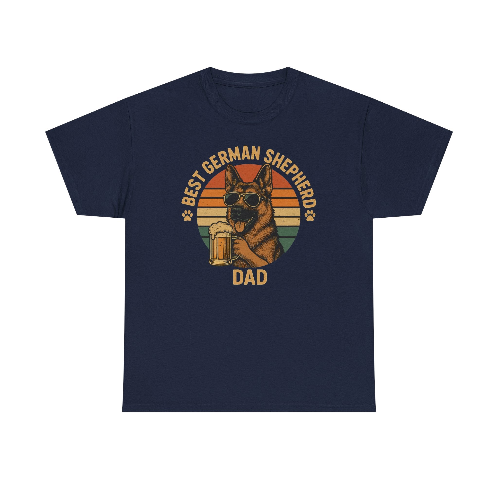 Best German Shepherd Dad Beer Lover Gift Funny T-Shirt