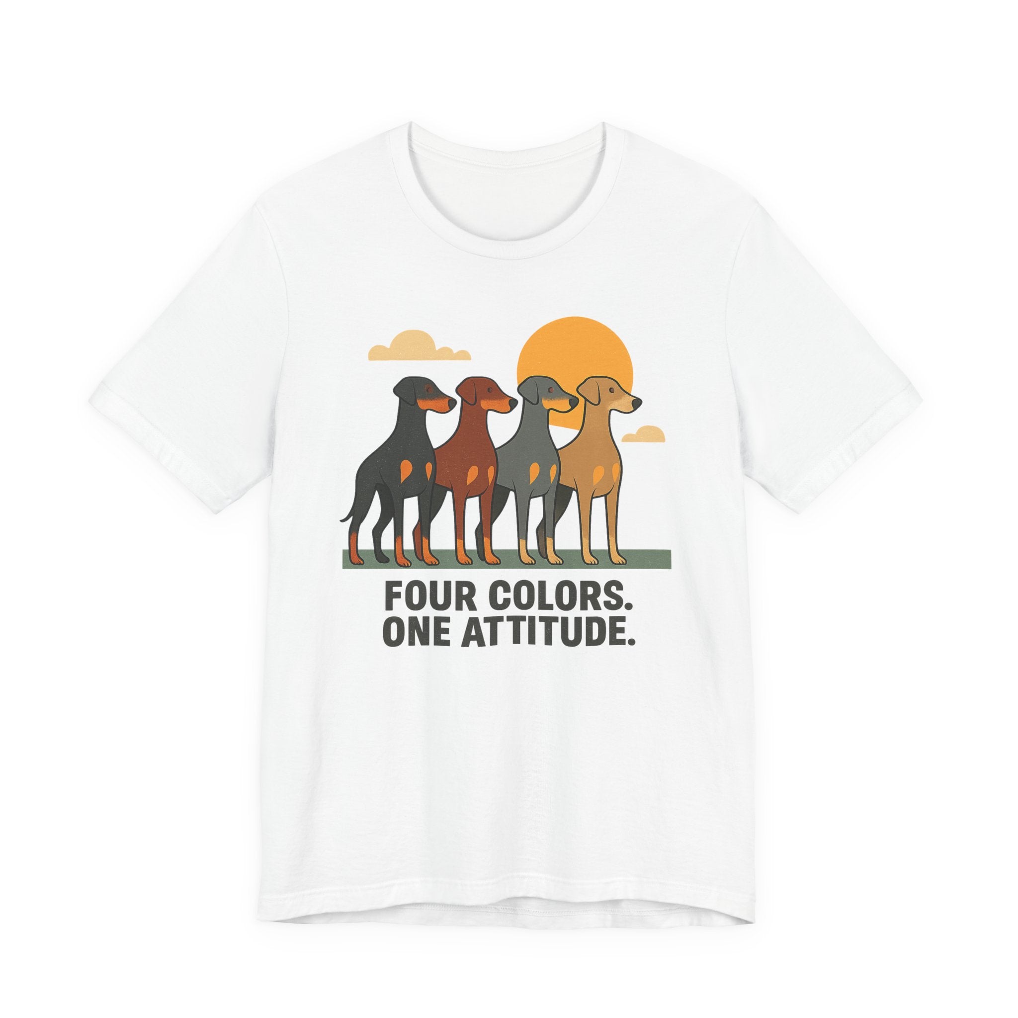 Doberman Four Colors One Attitude Tee