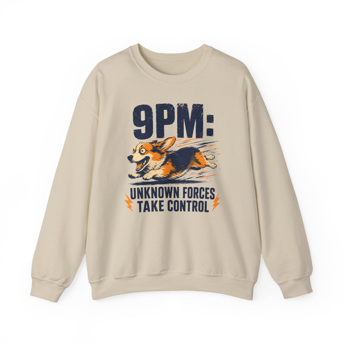 9PM Corgi Zoomies Sweatshirt in Sand