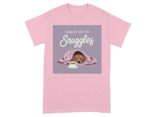 Sundays Are For Snuggles Dog Lover Shirt product