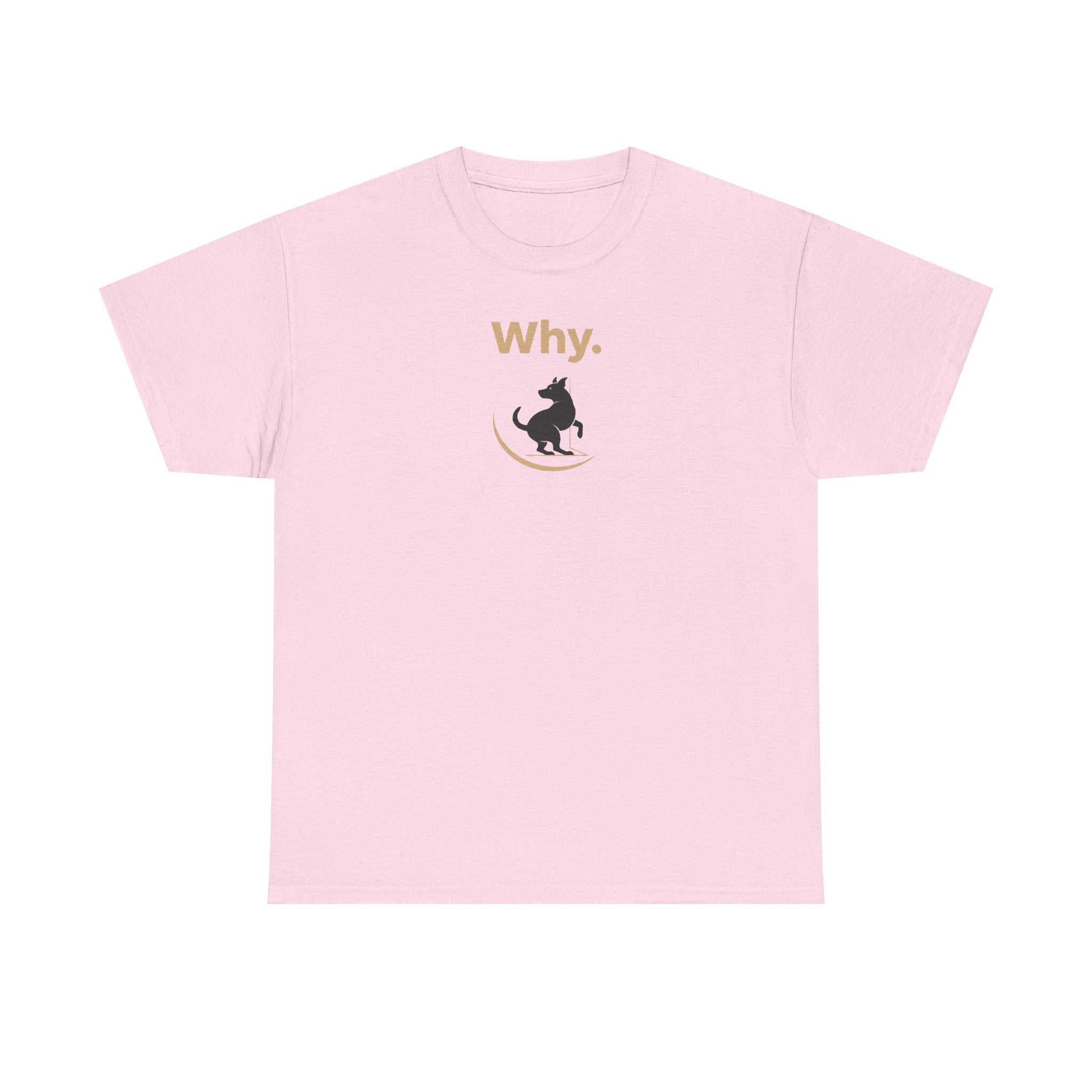 Why Curious Dog Silhouette Playful Question Design t-shirt, view 4