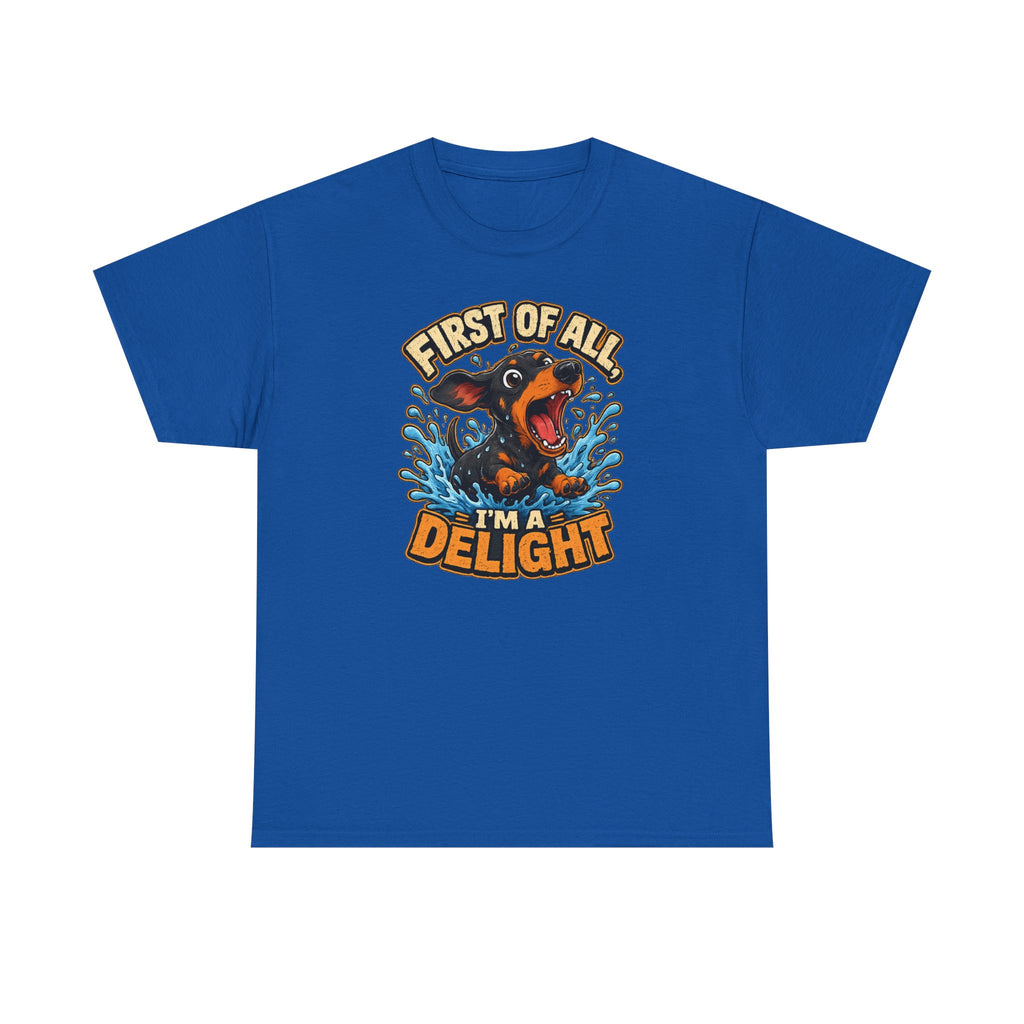 The Delightful Dachshund Splash T-Shirt