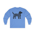 Labrador Silhouette Long Sleeve Tee in Carolina Blue