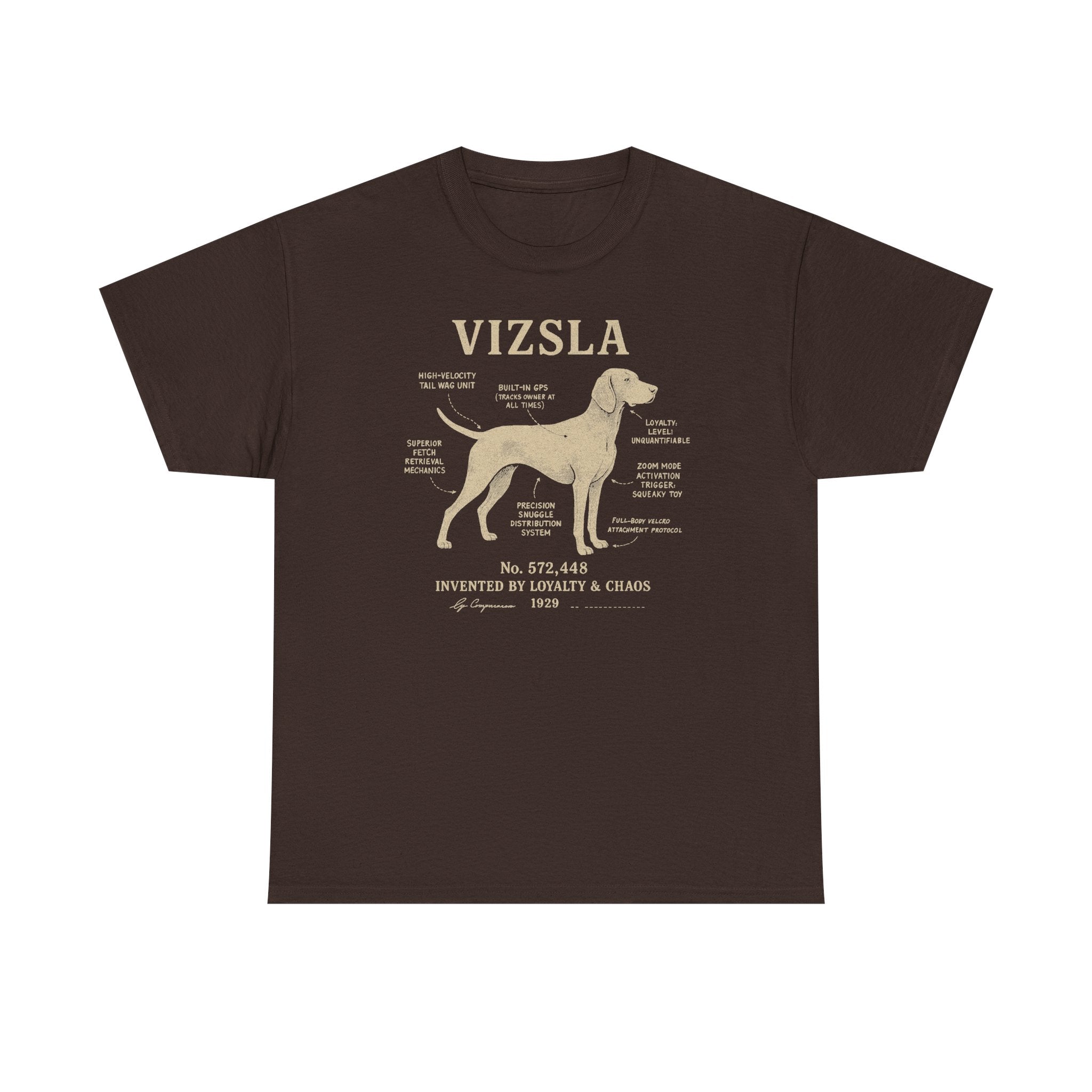 Vizsla Patent Blueprint Premium T-shirt