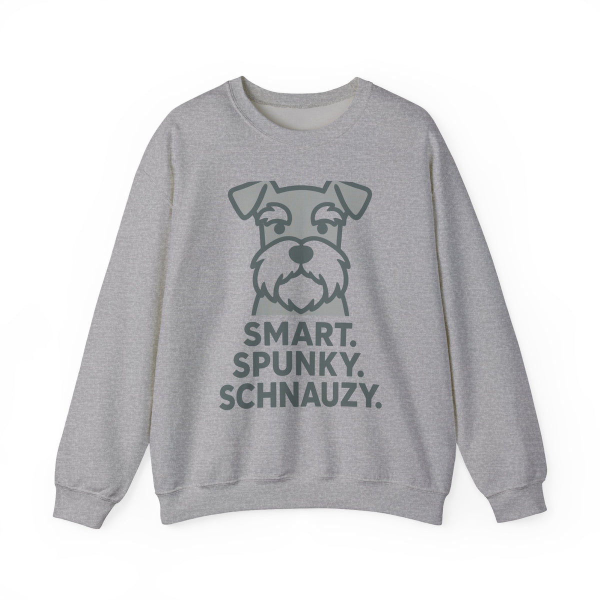 Smart Spunky Schnauzy Schnauzer sweatshirt, view 2