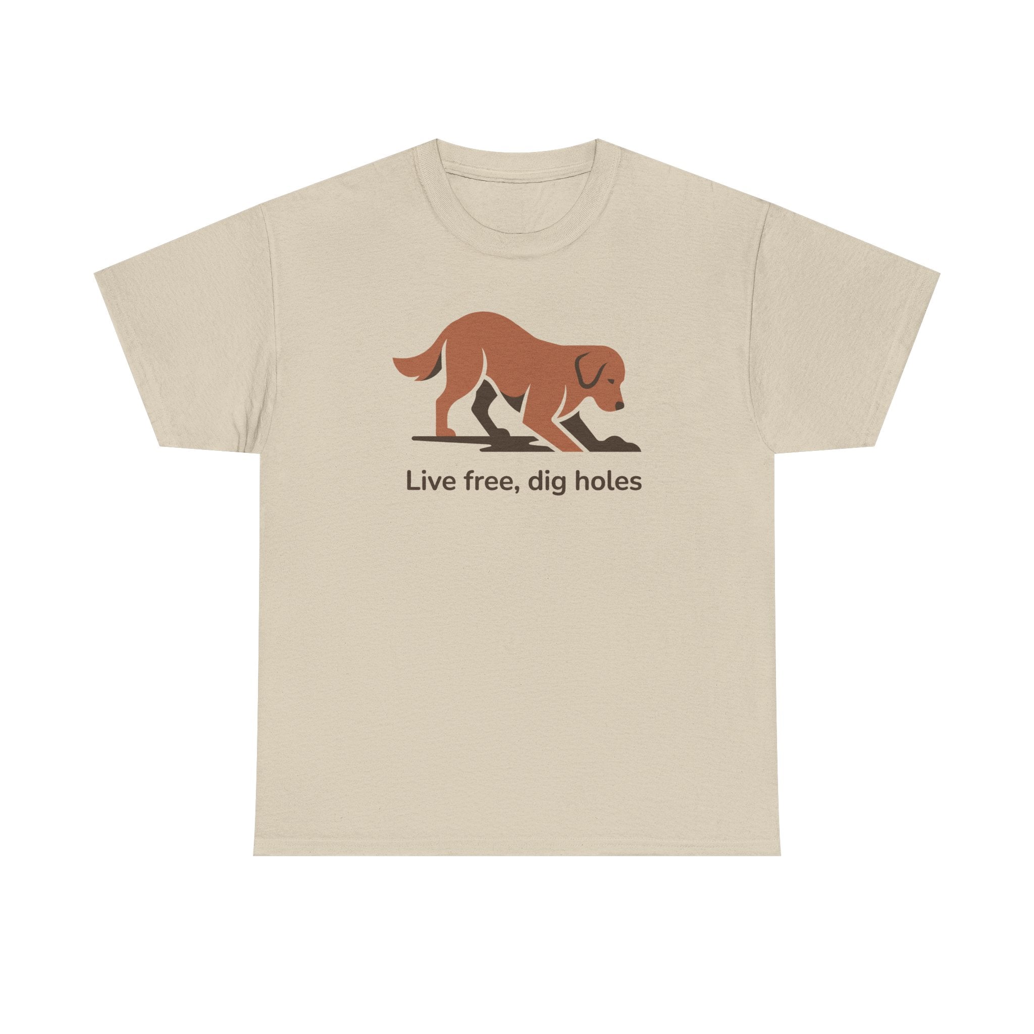 Live Free Happy Golden Retriever T-Shirt