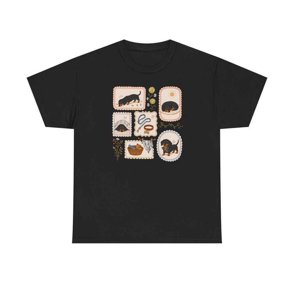 Whimsical Dachshund Life t-shirt, view 2