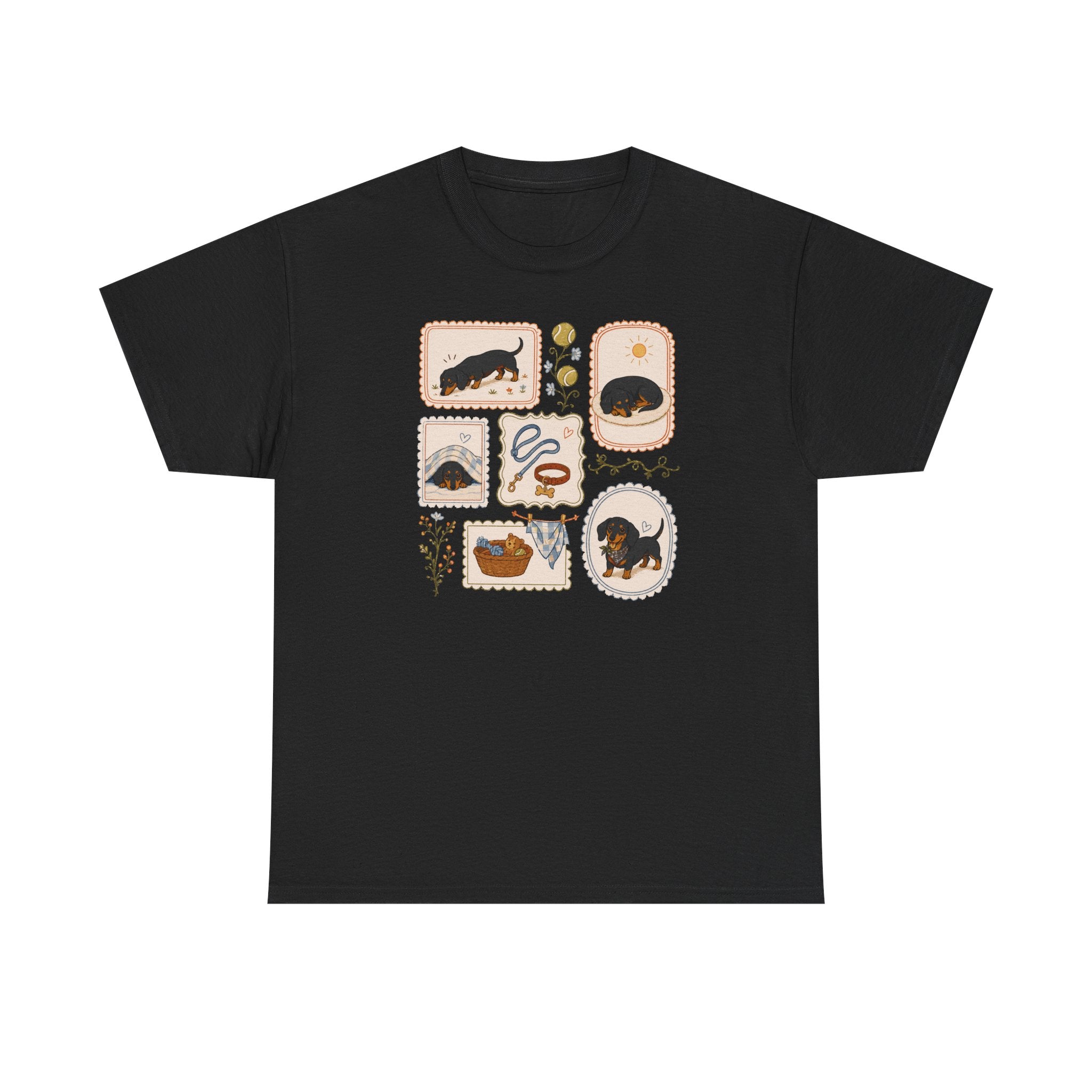 Whimsical Dachshund Life t-shirt, view 2