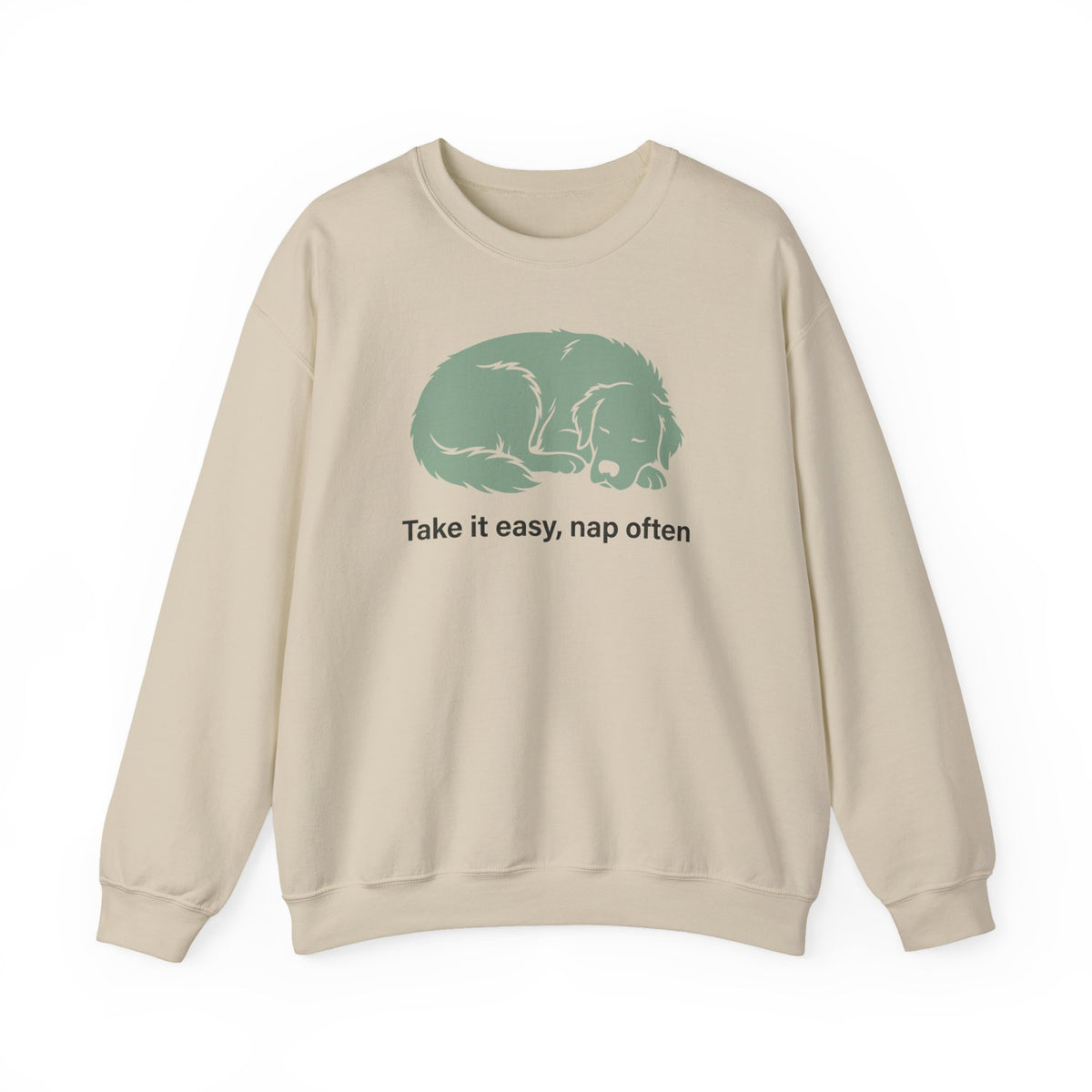 Take it Easy Golden Retriever Sweatshirt in Sand